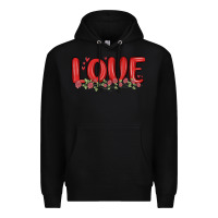 Black love valentine s day Premium Hoodie - MaliasSmallBusiness