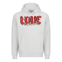 Dove Grey love valentine s day Premium Hoodie - MaliasSmallBusiness