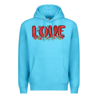 Ocean Blue love valentine s day Premium Hoodie - MaliasSmallBusiness
