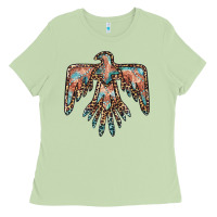Matcha thunderbird leopard leather Ladies Tee - BarkalooDesign