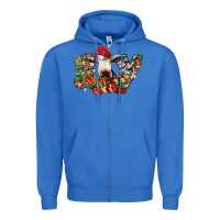 True Royal christmas joy cow Zipper Hoodie - CowhideDigitalArt