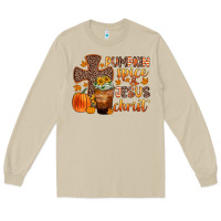 Mushroom pumpkin spice and jesus christ Long Sleeve Tee - Zillion Design Studio