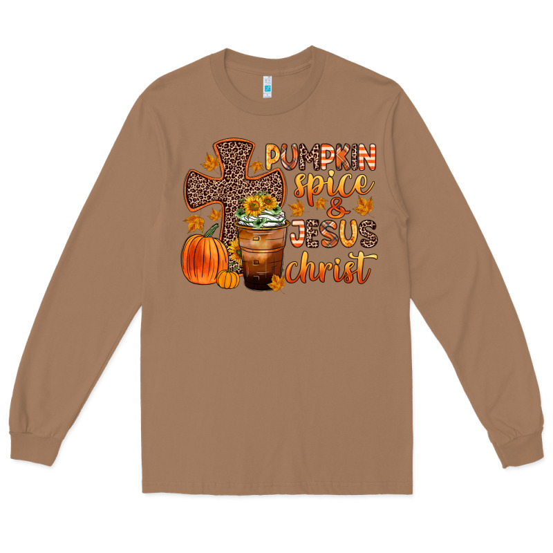 Pumpkin Spice And Jesus Christ Long Sleeve Tee by Zillion Design Studio | Teevron