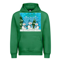 Emerald snowman Urban Hoodie - MaliasSmallBusiness