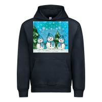 Navy snowman Urban Hoodie - MaliasSmallBusiness