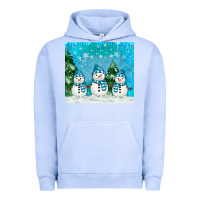Pigment Grape Ice snowman Urban Hoodie - MaliasSmallBusiness