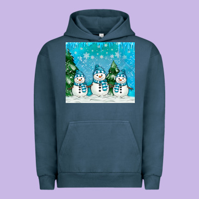 Snowman Urban Hoodie Designed By Maliassmallbusiness