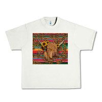 Serape Leopard Turquoise Sunflowers Cow Urban Heavy Tee | Teevron