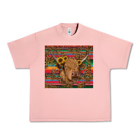 Salmon serape leopard turquoise sunflowers cow Urban Heavy Tee - RanaPortraitStore