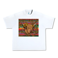 White serape leopard turquoise sunflowers cow Urban Heavy Tee - RanaPortraitStore