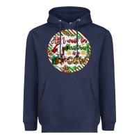 Navy Christmas all i want for christmas is a cow Heavyweight Hoodie - Artiststas