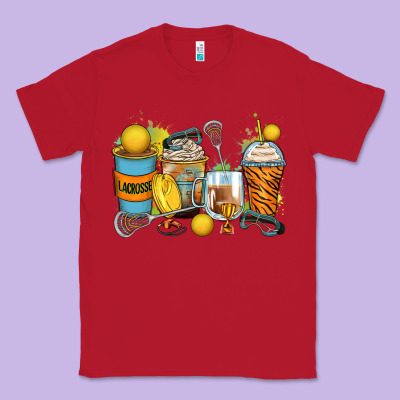 Lacrosse Coffee Cups Classic Tee Designed By Zillion Design Studio