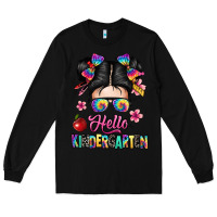 Black hello kindergarten Long Sleeve Tee - texasbilliewilder