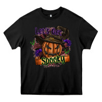Black lets get spooky Heavy Core Tee - SublimationCraftShop