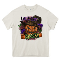 Cream lets get spooky Heavy Core Tee - SublimationCraftShop