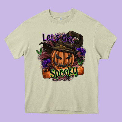 Lets Get Spooky Heavy Core Tee Designed By Sublimationcraftshop