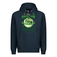 Navy lucky world tour st. patrick's day Premium Hoodie - MaliasSmallBusiness