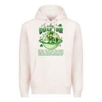 Pale Pink lucky world tour st. patrick's day Premium Hoodie - MaliasSmallBusiness