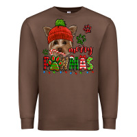 Chestnut merry pawmas christmas yorkie Premium Sweatshirt - Jasminsmagicworld
