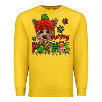 Lemon merry pawmas christmas yorkie Premium Sweatshirt - Jasminsmagicworld