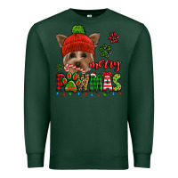 Sports Green merry pawmas christmas yorkie Premium Sweatshirt - Jasminsmagicworld