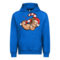 Cobalt cute christmas sloth Urban Hoodie - MaliasSmallBusiness