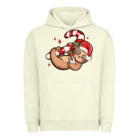 Pigment Pistachio cute christmas sloth Urban Hoodie - MaliasSmallBusiness
