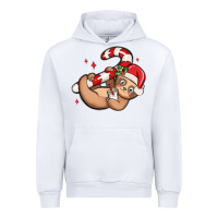 White cute christmas sloth Urban Hoodie - MaliasSmallBusiness