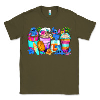 Army Green stitch summer coffee cups Classic Tee - Zillion Design Studio