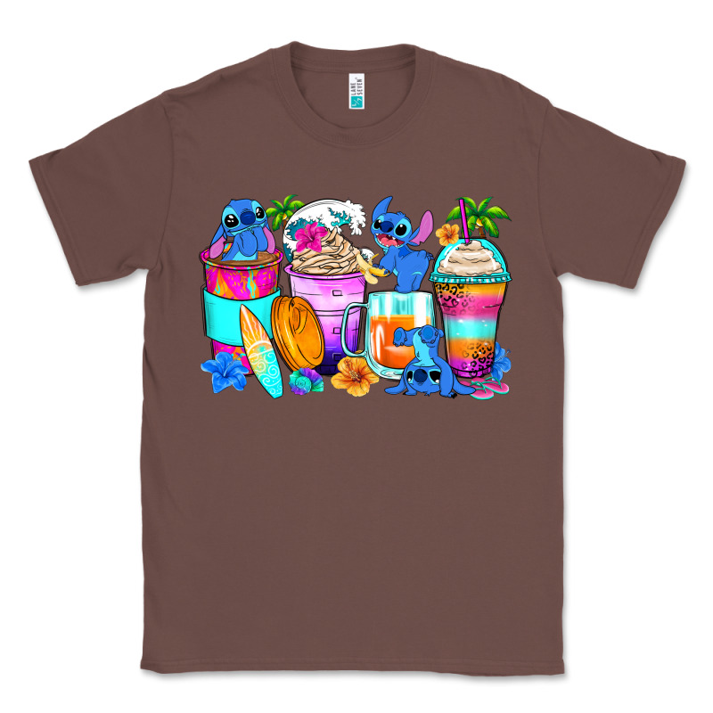 Stitch Summer Coffee Cups Classic Tee by Zillion Design Studio | Teevron