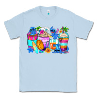 Dusty Blue stitch summer coffee cups Classic Tee - Zillion Design Studio