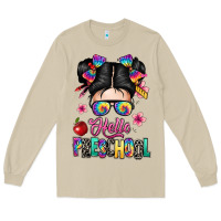 Mushroom hello preschool kid Long Sleeve Tee - texasbilliewilder