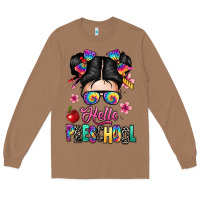 Toasted Coconut hello preschool kid Long Sleeve Tee - texasbilliewilder