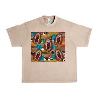 French Oak serape gemstone glitter cowhide lady of guadalupe Urban Heavy Tee - RanaPortraitStore