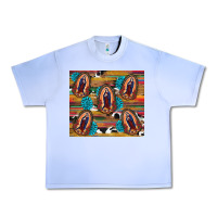 Grape Ice serape gemstone glitter cowhide lady of guadalupe Urban Heavy Tee - RanaPortraitStore