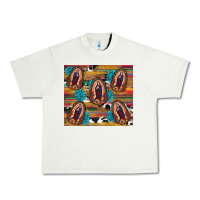 Pistachio serape gemstone glitter cowhide lady of guadalupe Urban Heavy Tee - RanaPortraitStore