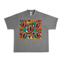 Tornado serape gemstone glitter cowhide lady of guadalupe Urban Heavy Tee - RanaPortraitStore