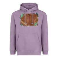 Lavender Wood Glitter Leopard Pattern Frame Heavyweight Hoodie - Bettercallsaul