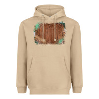 Mushroom Wood Glitter Leopard Pattern Frame Heavyweight Hoodie - Bettercallsaul