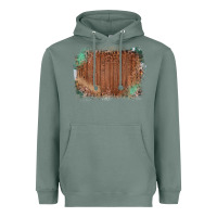 Sage Wood Glitter Leopard Pattern Frame Heavyweight Hoodie - Bettercallsaul