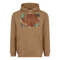 Toasted Coconut Wood Glitter Leopard Pattern Frame Heavyweight Hoodie - Bettercallsaul
