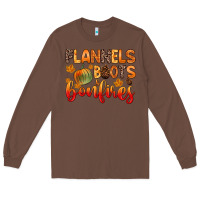 Chestnut flannels boots and bonfires Long Sleeve Tee - Zillion Design Studio