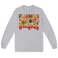Moon Dust flannels boots and bonfires Long Sleeve Tee - Zillion Design Studio