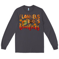 Smoke flannels boots and bonfires Long Sleeve Tee - Zillion Design Studio