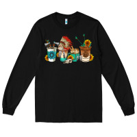 Black indian coffee cups Long Sleeve Tee - AdoDesignShop