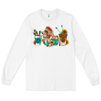White indian coffee cups Long Sleeve Tee - AdoDesignShop