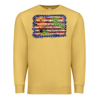 Antique Gold American flag halloween background Premium Sweatshirt - JahusDesignShop