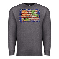 Charcoal Heather American flag halloween background Premium Sweatshirt - JahusDesignShop