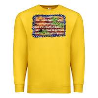 Lemon American flag halloween background Premium Sweatshirt - JahusDesignShop