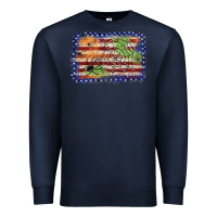 Navy American flag halloween background Premium Sweatshirt - JahusDesignShop